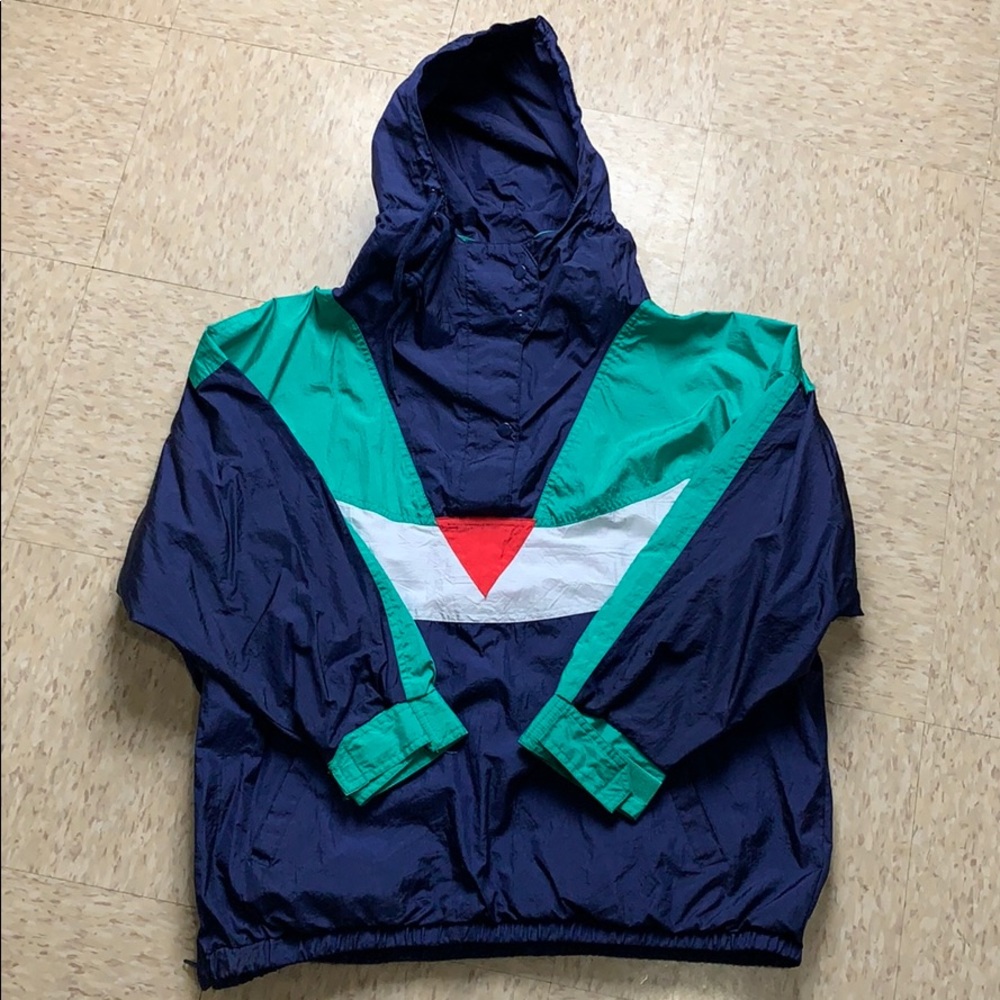 Vintage Hooded Windbreaker
